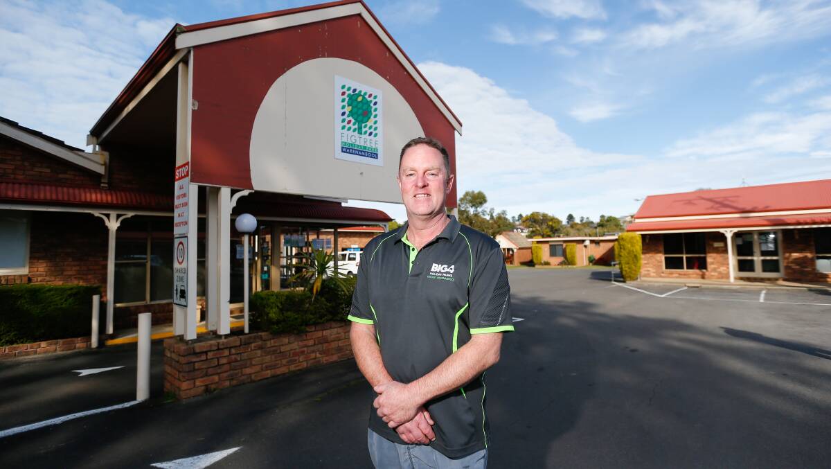 SUCCESS: Big 4 Fig Tree Holiday Park manager Scott Hassan said bookings initially fell but the business used social media and lower rates to claw back guests from regional areas. Picture: Anthony Brady