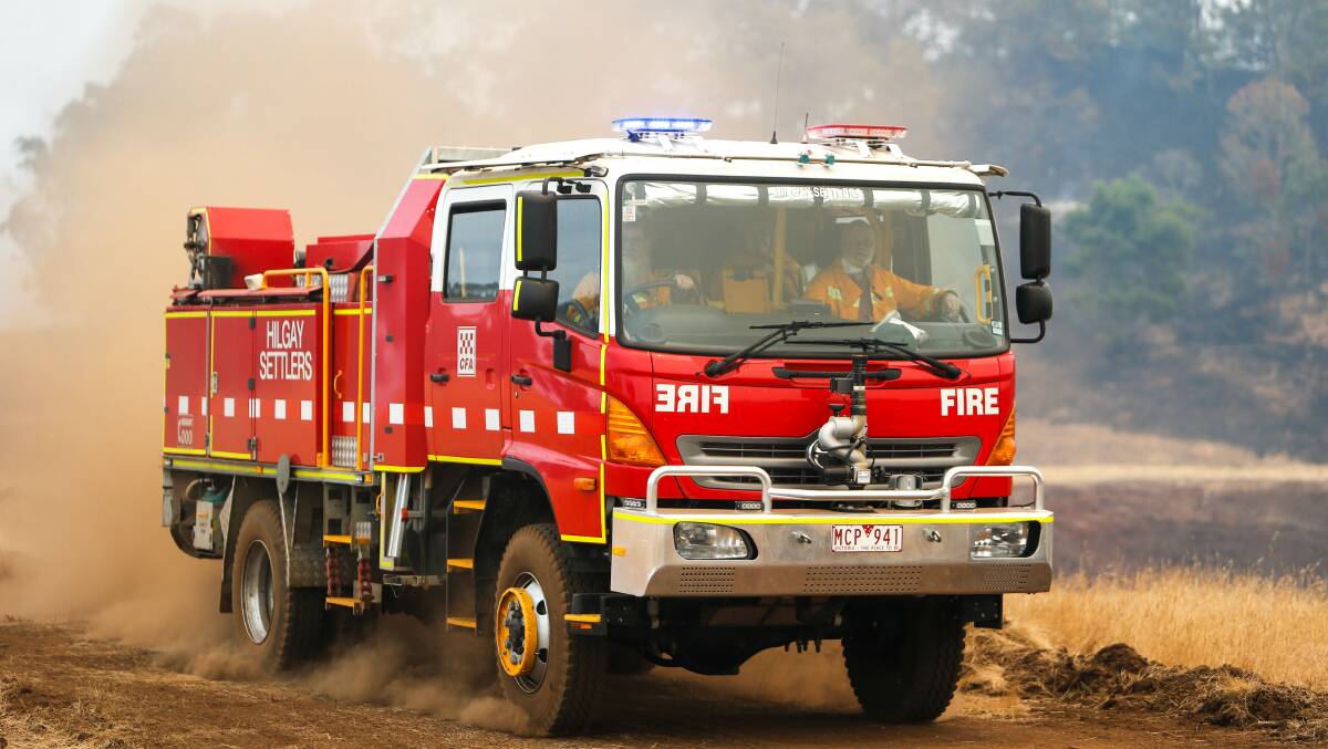 The fire started 10 metres from a Yambuk CFA shed.