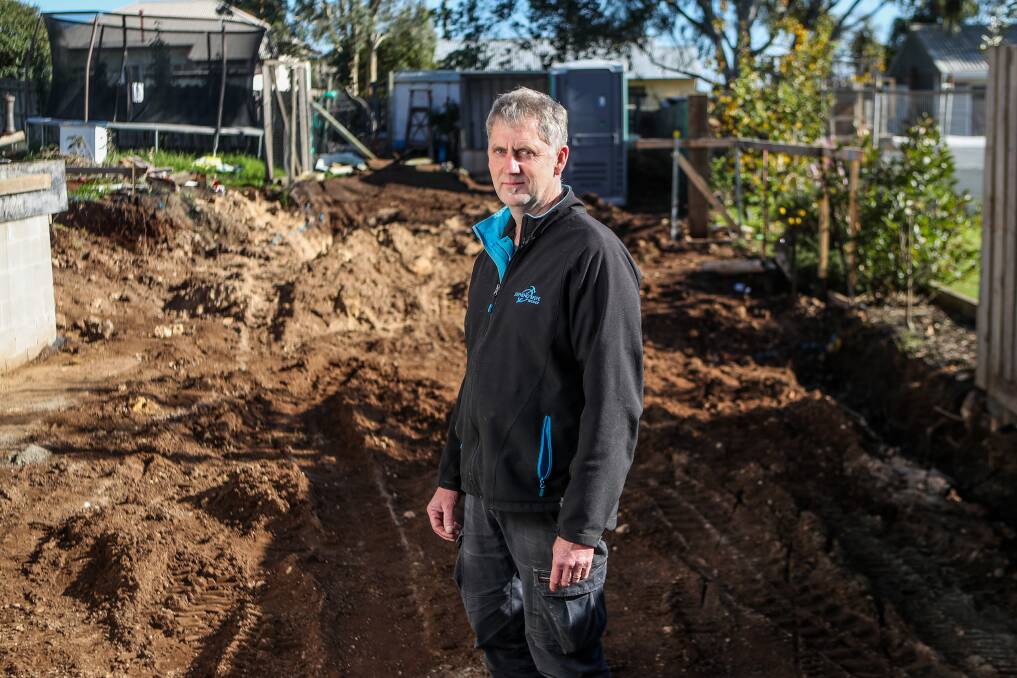Builder Stephen O'Keefe has welcomed a federal government stimulus to encourage more people to undertake major renovations or build new homes. Picture: Morgan Hancock