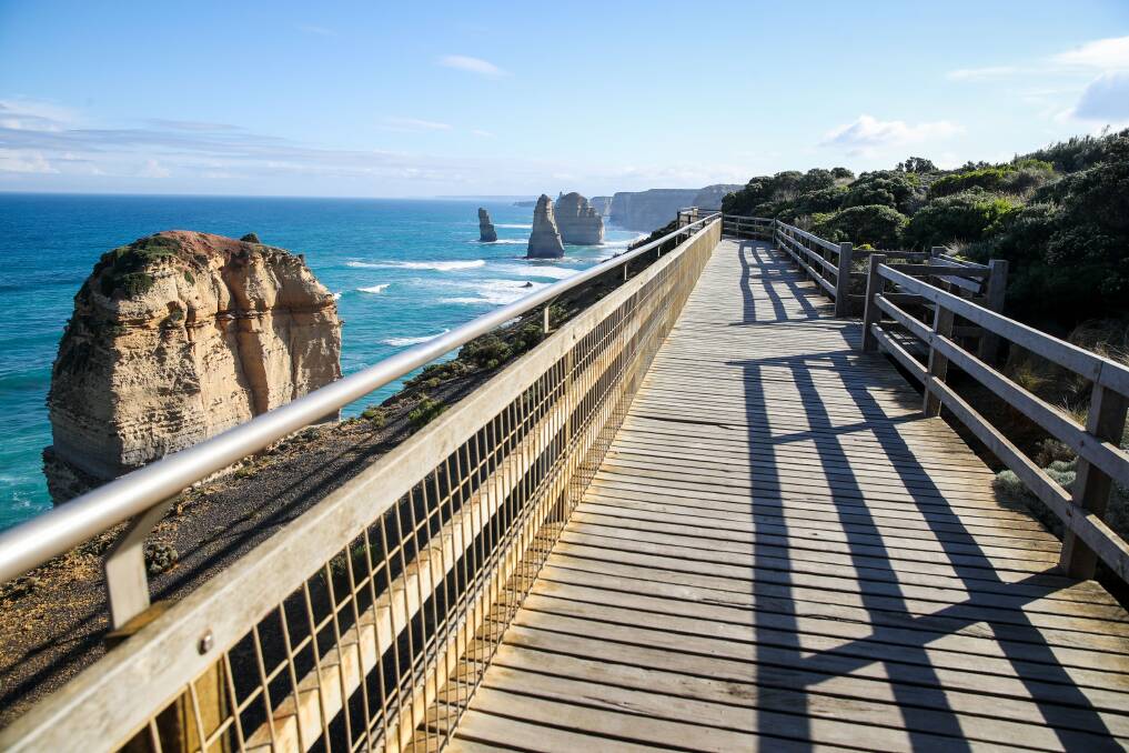 LONELY VIEW: An empty Twelve Apostles viewing platform on Thursday during Victoria's fourth coronavirus lockdown. Picture: Morgan Hancock