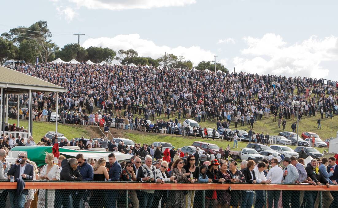 DATE CHANGE: The May races and the feature Grand Annual Steeplechase will go ahead over two days next month but there will be no sign of crowds like these from last year because no public spectators will be permitted.