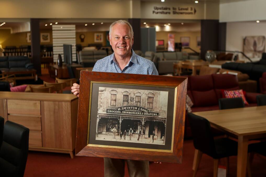 CELEBRATING: Swintons Furniture owner Geoff Swinton will see Warrnambool's oldest continually owned business reach 155 years on Saturday. Picture: Morgan Hancock 