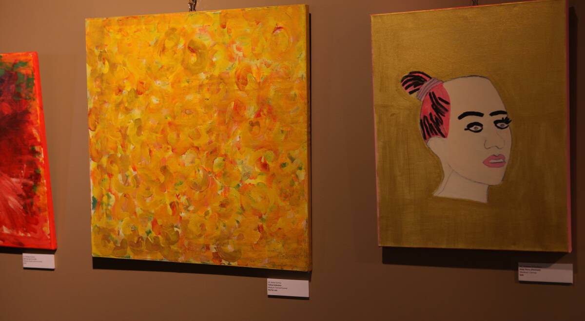 Some of the works in the inaugural artX exhibition hosted by genU at the Lighthouse Theatre. 