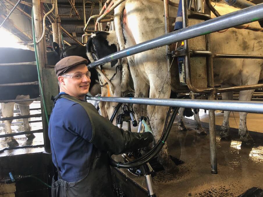 CHANGE OF JOB: French chef Fabien Duboeuf is working as a farm hand in Koroit. The Melbourne-based restaurant he worked at closed due to the coronavirus fallout. 
