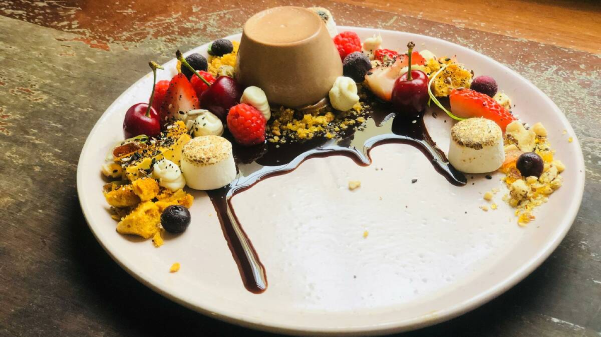 A coconut and lime panna cotta that was one of seven dishes that received Bohemia Cafe a fourth consecutive Warrnambool award. 