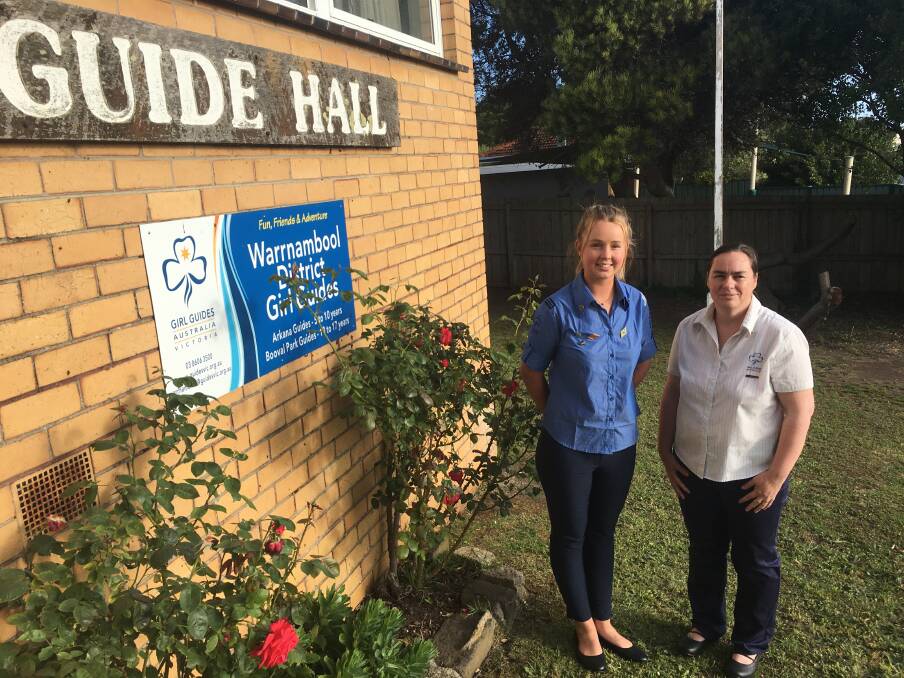 Warrnambool Girl Guides' Anastasia Rea and Linda Holmes after Anastasia received a Queen's Guide Award, the first in 20 years at the club. Picture: Vanessa Rea