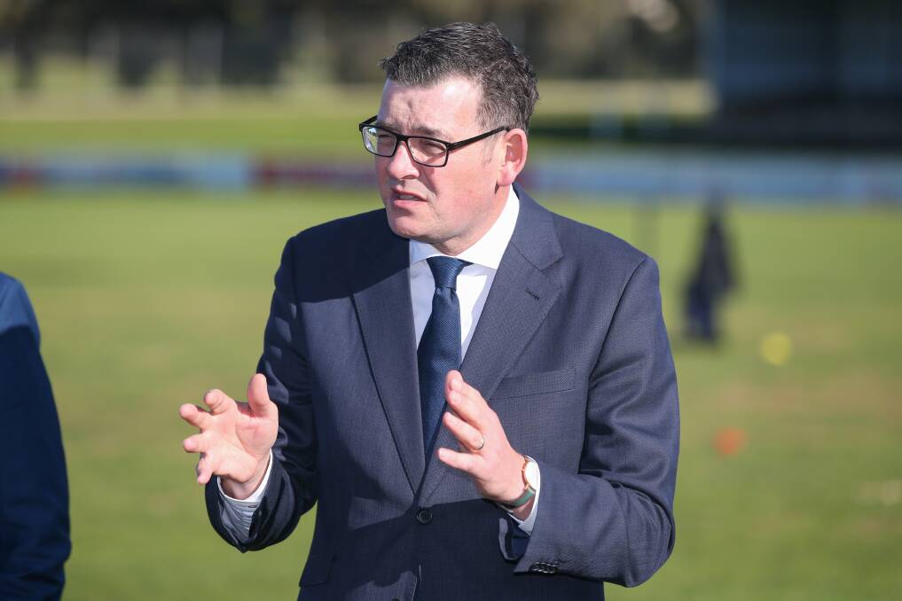 Victorian Premier Daniel Andrews was questioned about the confusing messages in south-west Victoria on Friday. 