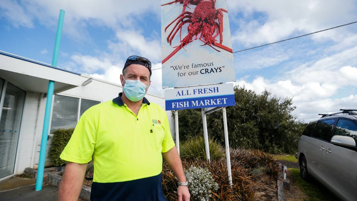 CRAYS ON MENU: Warrnambool Allfresh Seafood manager Peter Rodgers. Picture: Mark Witte