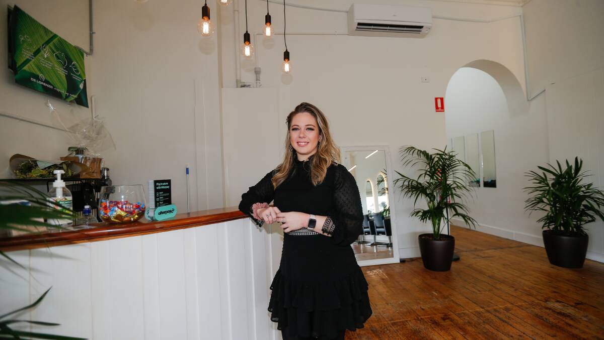 Beth Gillie has opened her first business at 27. Picture: Anthony Brady