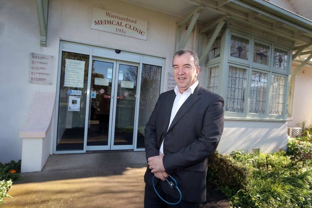 OPTION: Warrnambool's Dr Phil Hall said more people, including teenagers, were deciding AstraZeneca vaccines 'may be the best option' for them given low Pfizer supply. 
