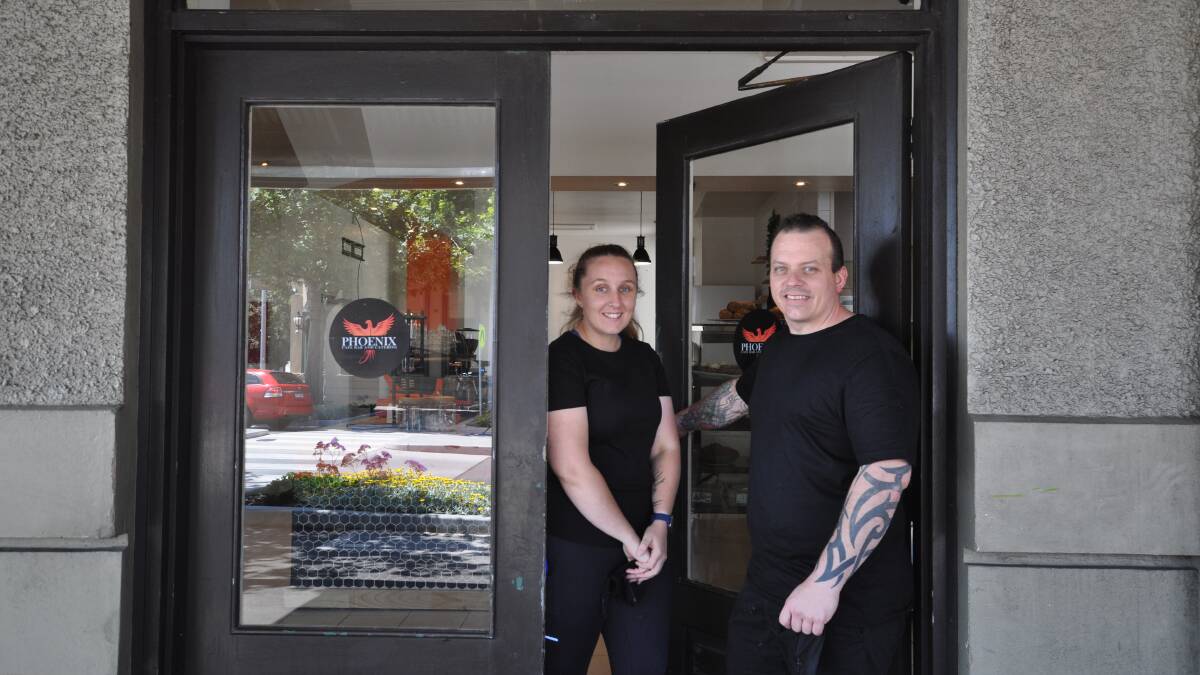 NEW: Mark Mitchell and Anita Drury opened Phoenix Cafe and Catering in January 2021. Picture: Jackson Graham