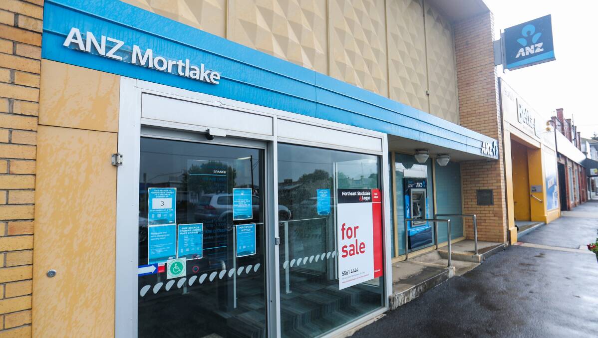 SEEKING SUCCESSOR: Mortlake's ANZ bank is due to close on March 18, 2021. But community members are now pushing for a replacement. Picture: Morgan Hancock 
