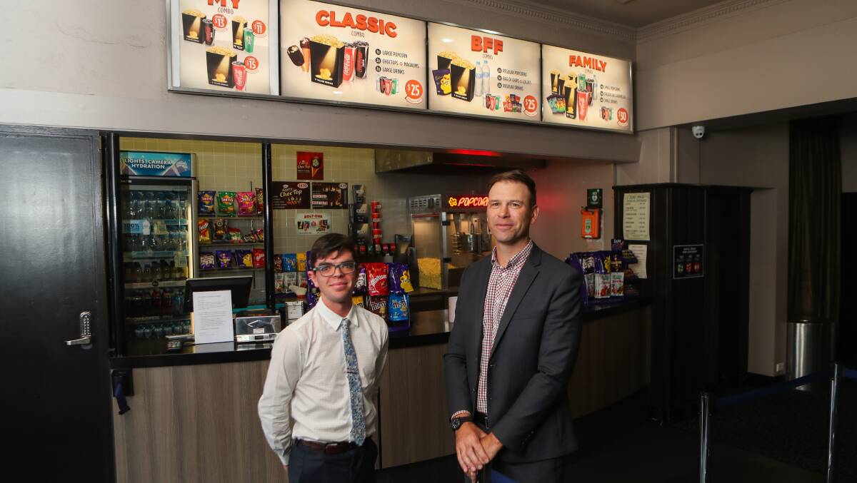 Capitol Cinema manager Greg Gent, pictured right, with cinema worker Daniel Tobin. 
