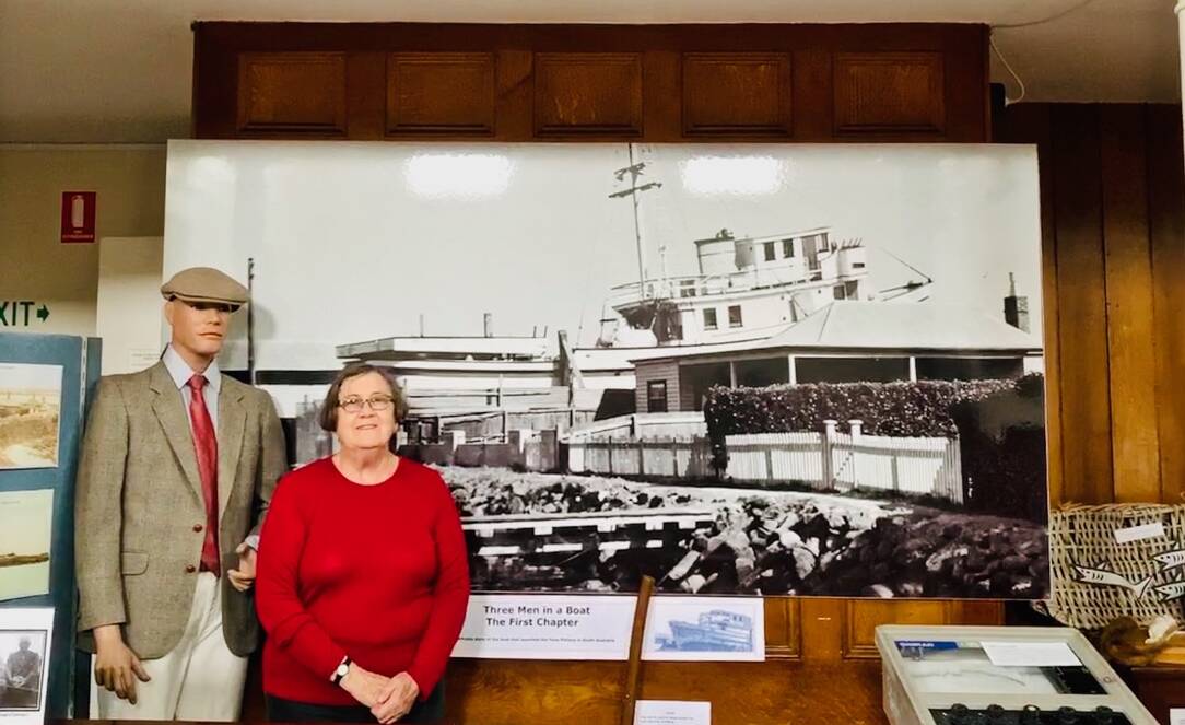 ON SHOW: Port Fairy Historical Museum's Lynda Tieman at the new exhibition about the Tacoma.