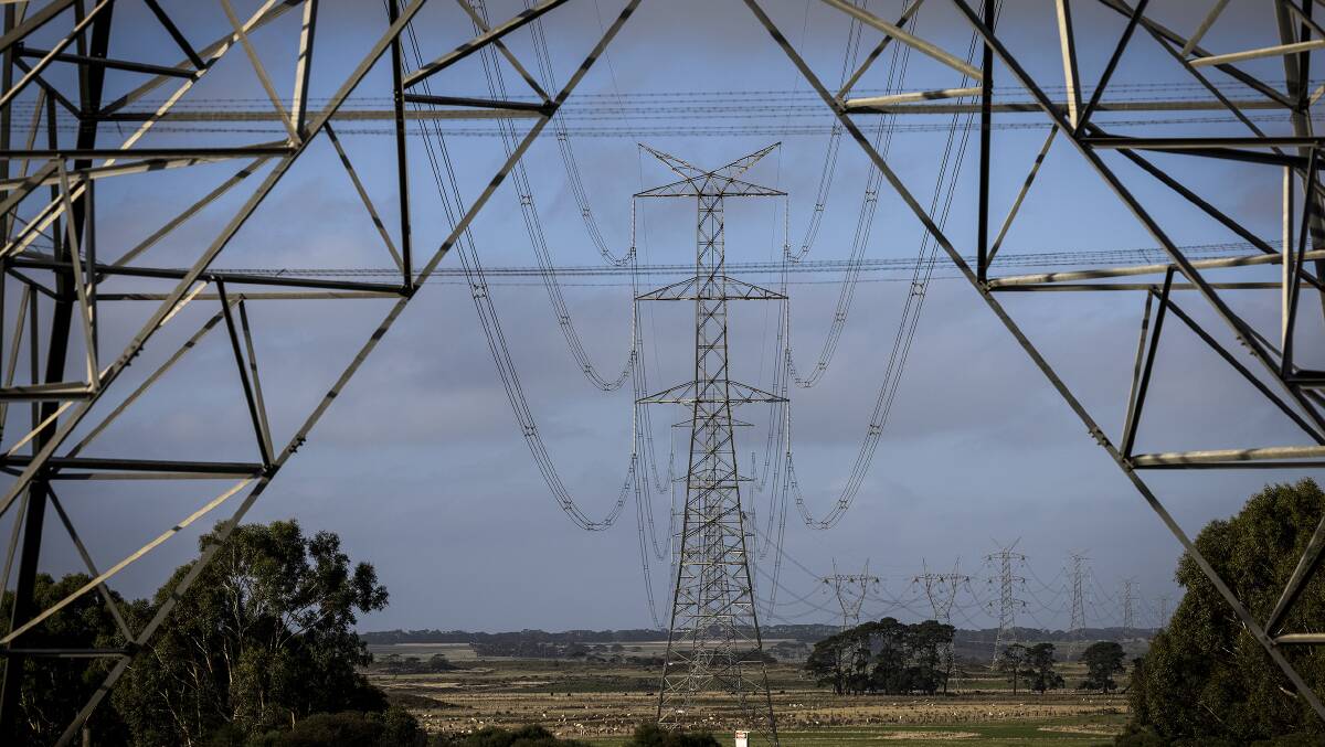 The 500kV line running between the Latrobe Valley and Portland has attracted some of the new projects in south-west Victoria. Picture: Nicole Cleary