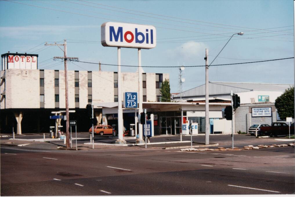 BACK THEN: The site was formerly a Mobil service station in the 1970s. Picture supplied: Warrnambool and District Historical Soceity 