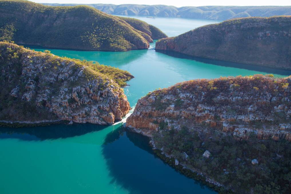 Be impressed as you boat back and forth through the Horizontal Falls, Western Australia. Picture Shutterstock