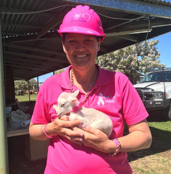 Narrabri's Dr Karen Kirkby dons some pink in support of the McGrath Foundation. Picture supplied