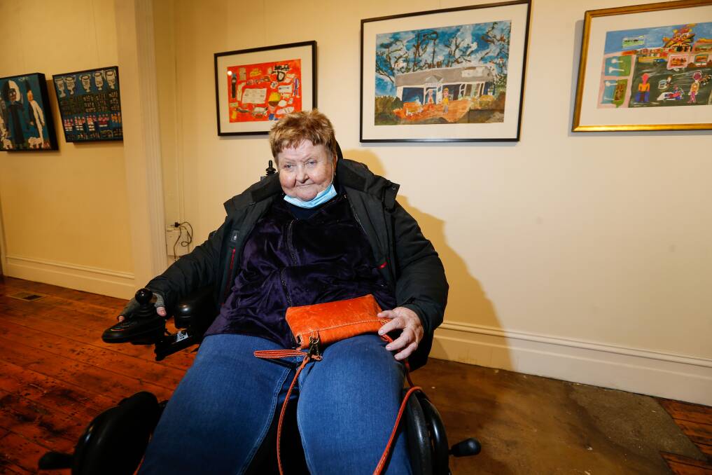 Leonie Roberts says art "makes me feel alive". Picture: Anthony Brady