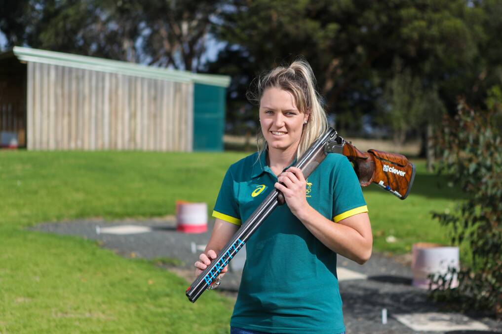 GREEN AND GOLD: Penny Smith realised a dream of shooting at the Olympics. Picture: Morgan Hancock 