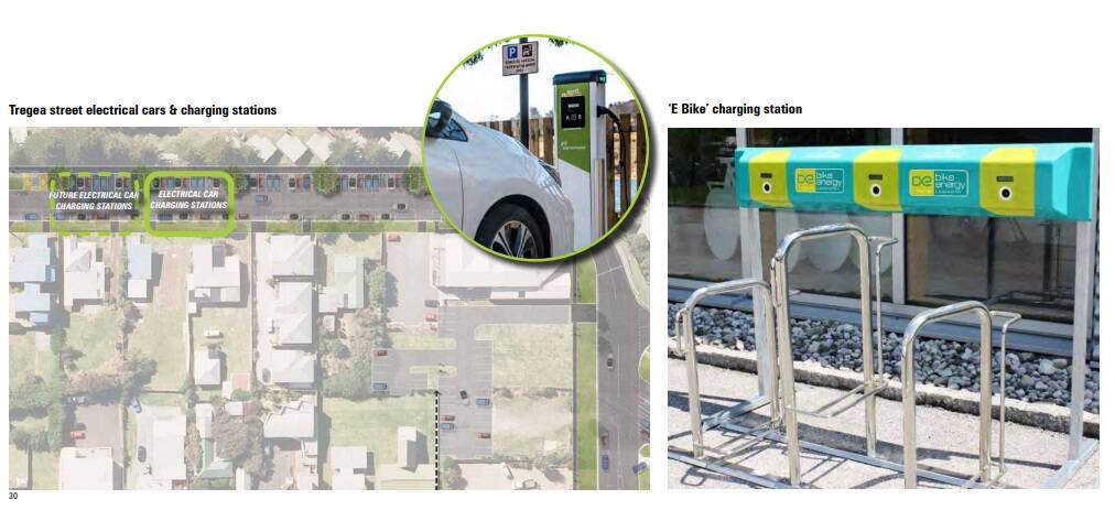There will also be a suite of modern touches, such as electrical car and bike charging stations.