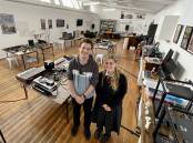 Electronic sound: Shaun Pragt, 25, and Jemma Killen, 17, learn all about electronic music at South West MESS. Pictures: Kyra Gillespie