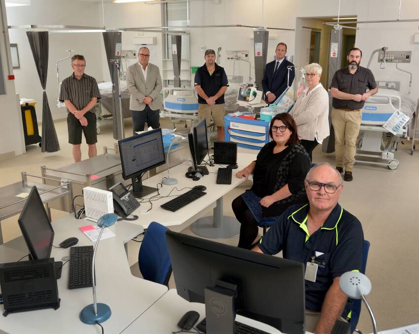 New ward: Staff pictured in the new COVID-19 ward at South West Healthcare. Picture: Supplied