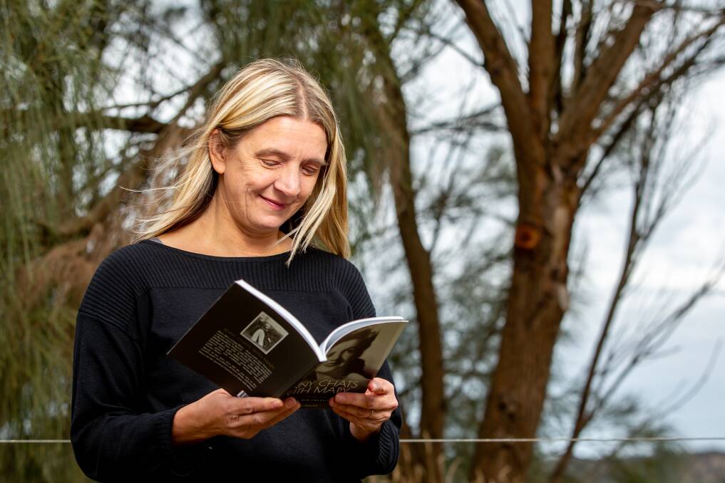 Author: A biography of Koroit's beloved Mary Fiorini-Lowell written by former neighbour and friend Jenny Phillips was launched at the Koroit Irish Festival this weekend. Picture: Chris Doheny 