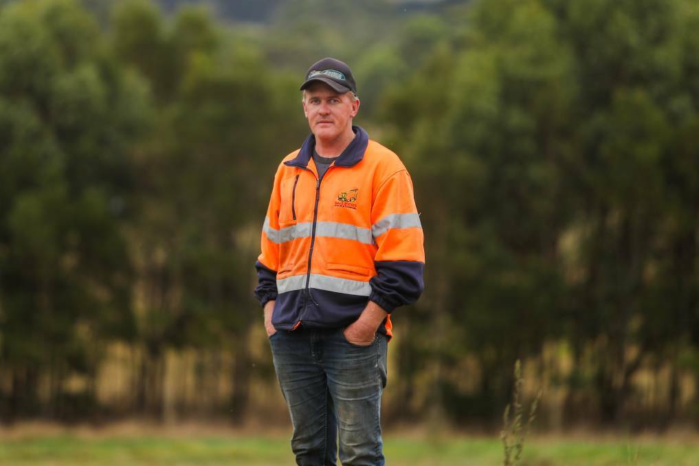 Ben McLeod who is proposing to build a bluestone quarry at their Panmure property. Picture: Morgan Hancock