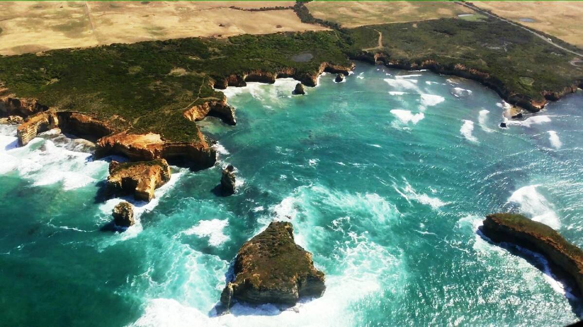 The 'spectacular coastline' missed where the Great Ocean Road turns inland. Picture: Simon Illingworth