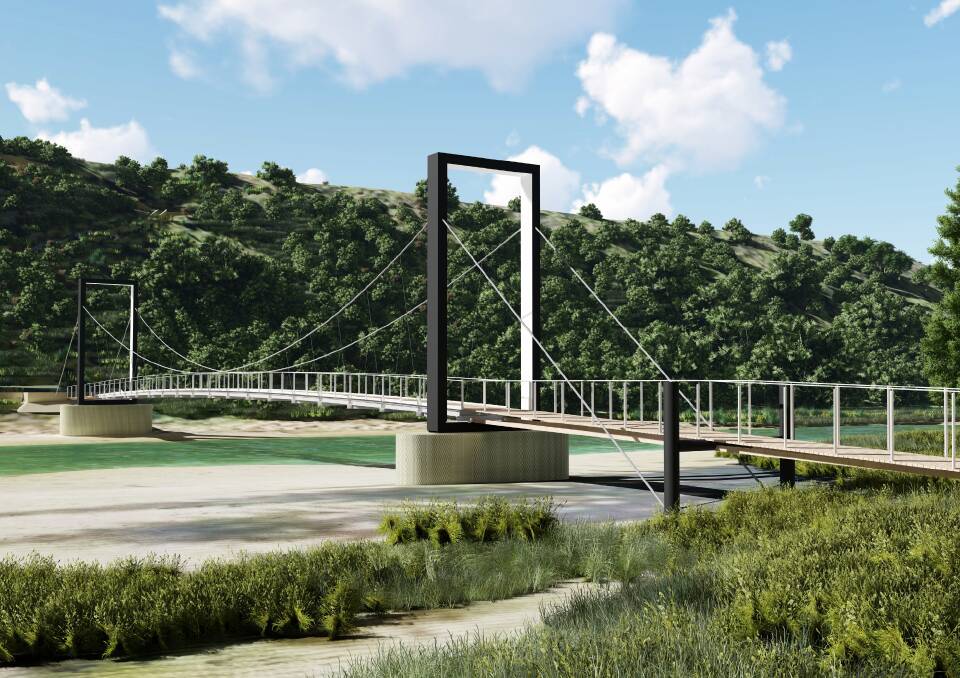 Planning: The Port Campbell Creek pedestrian bridge concept. 