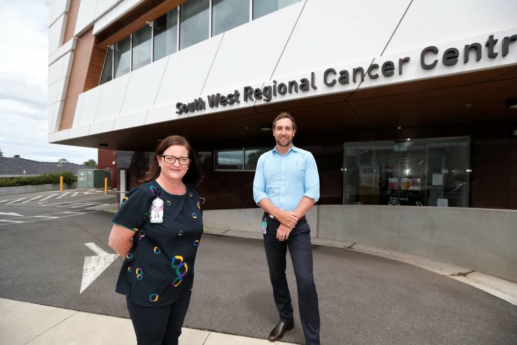 The Icon Cancer Centre Warrnambool team urge people to attend their regular health checkups. Picture: Anthony Brady