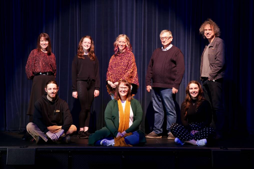 Emmalee Bell, Zoe Borthwick, Maja Pearson, Ross McCorkell, Hugh Blemings, Front: Thomas Partridge, Megan Fish and Kaitlyn Gust will star in the 2021 production. Picture: Chris Doheny