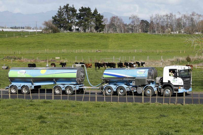 Freight: A Fonterra milk tanker arrives to Fonterra's Te Rapa plant near Hamilton. 