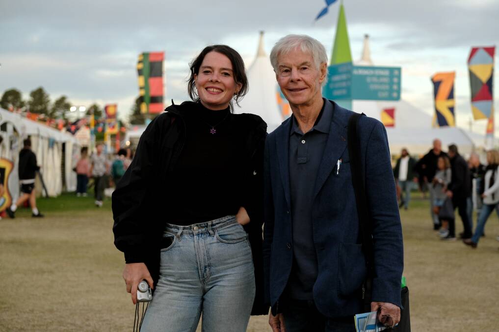 Founder: Port Fairy Folk Festival founder Jamie McKew was thrilled to be back at the festival he started with daughter Molly. Picture: Chris Doheny
