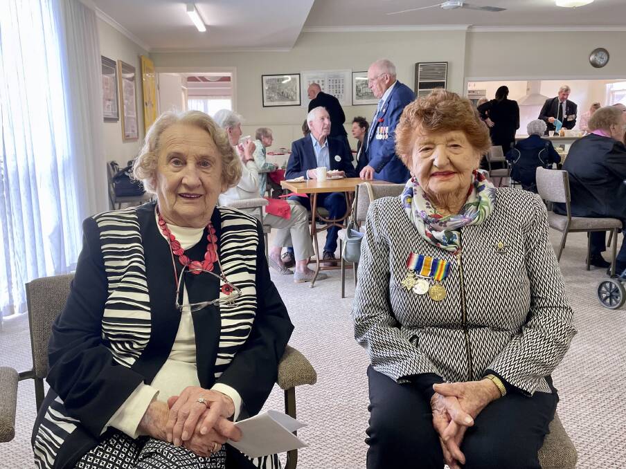 Widows of war: Margaret Woonton and Rosa Toogood at Warrnambool Legacy House. Picture: Kyra Gillespie