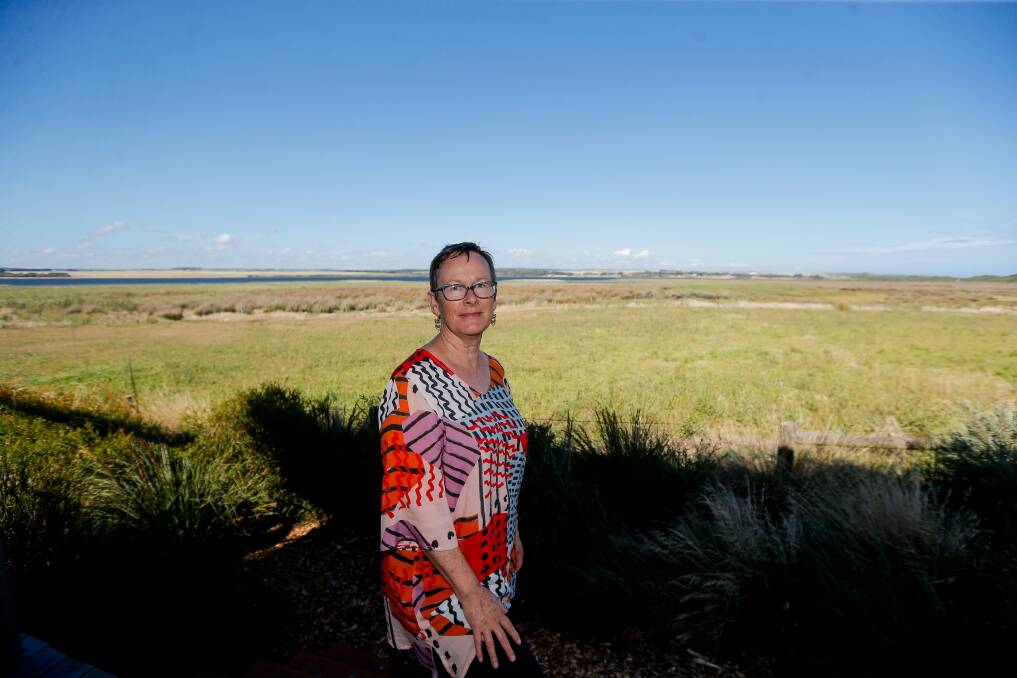 Peterborough resident Barbara Mullen's home is on the Moyne Shire side of town and her house faces the development site across the Curdies Inlet. 