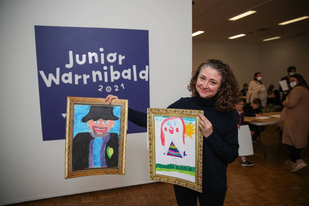Portraits: Vanessa Gerrans holds some of the 2021 entries. Picture: Morgan Hancock