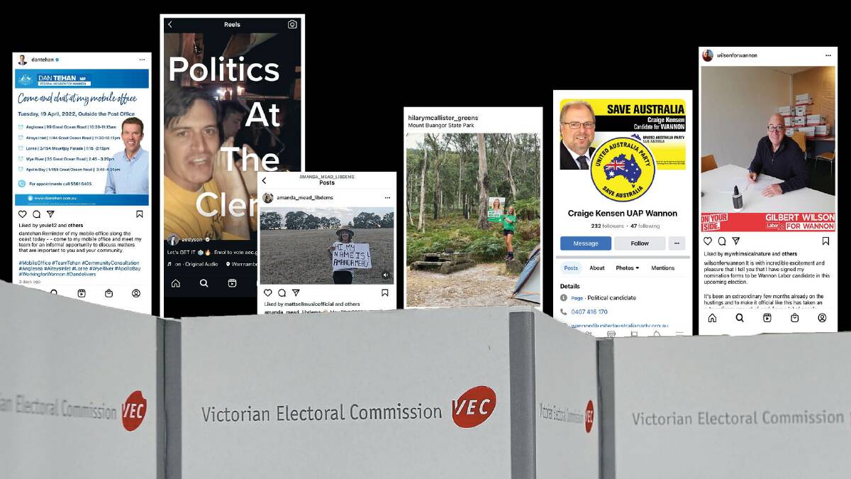 In the seat of Wannon all candidates are on social media in some form.