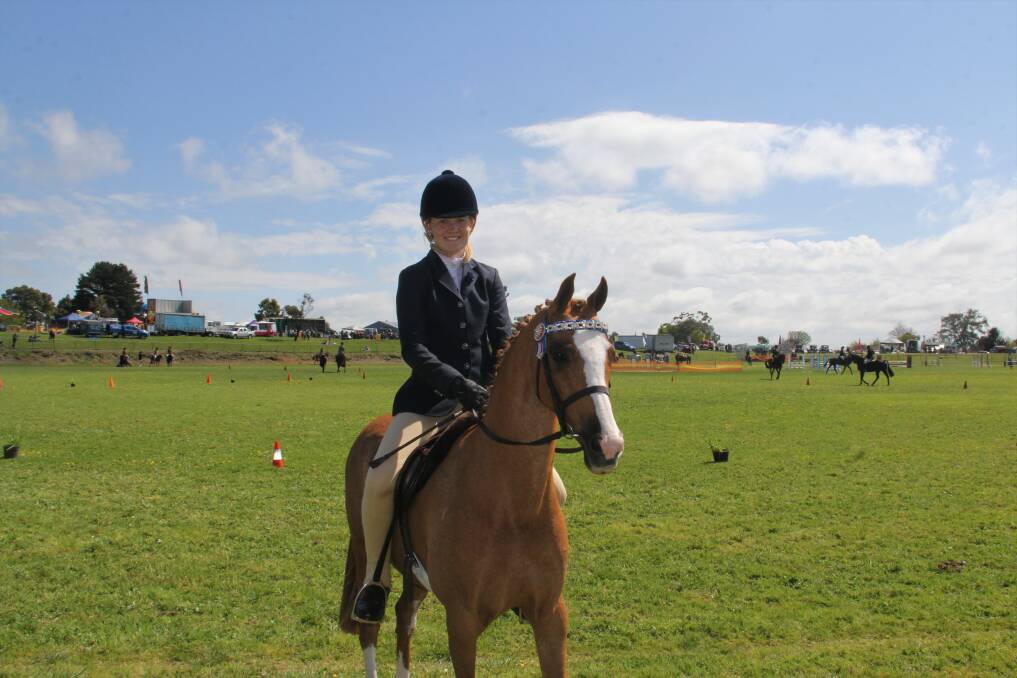 Competition: Indee Smith, 15, of Cobden who won the Supreme Led Pony event. Kyra Gillespie