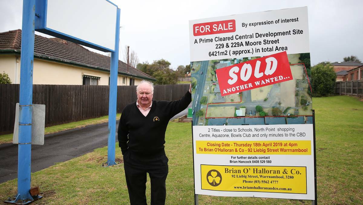 Brian Hancock is a director and senior property auctioneer at Brian O'Halloran & Co Real Estate Warrnambool said the local market is the tightest it's been in 40 years. 