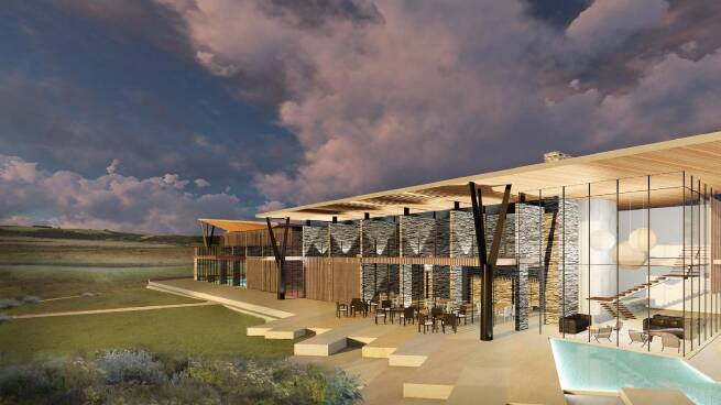 Tourist destination: An artist's impression of the proposed Princetown resort. Picture: Supplied 