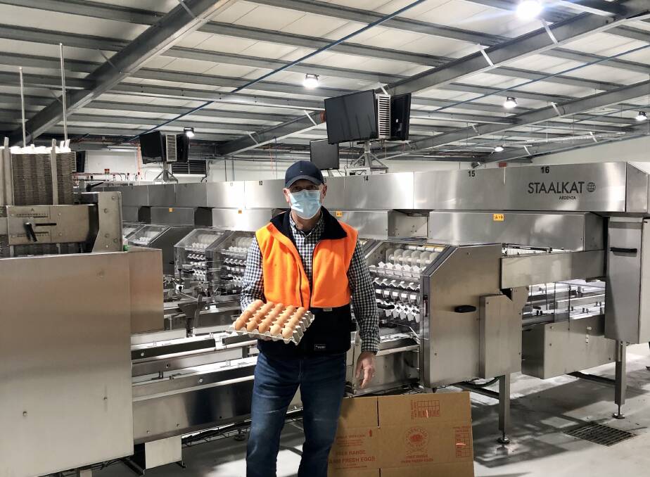 Casaccio Egg Farm Terang operations manager Ian Sfetcopoulos. Picture: Supplied