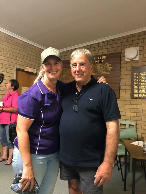 Support: Corryong farmer Belinda Attree with Nullawarre farmer Max Anderson, who organised the hay run to the fire-affected Victorian town. Picture: Supplied