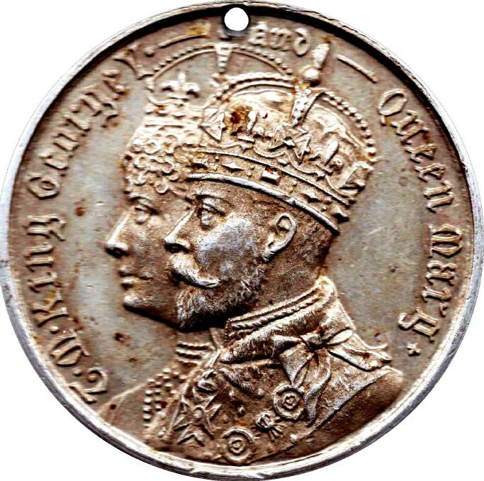 Medal: A King George V Coronation Medal. Photo: Supplied by police