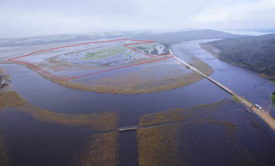 Spa resort: The wetlands site at Princetown where the resort will go. Picture: Supplied 