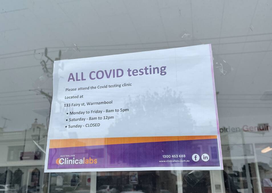 Testing: Clinical Labs has taken over the old Callaghan Motors site at 133 Fairy Street for walk-in COVID-19 testing. Picture: Kyra Gillespie