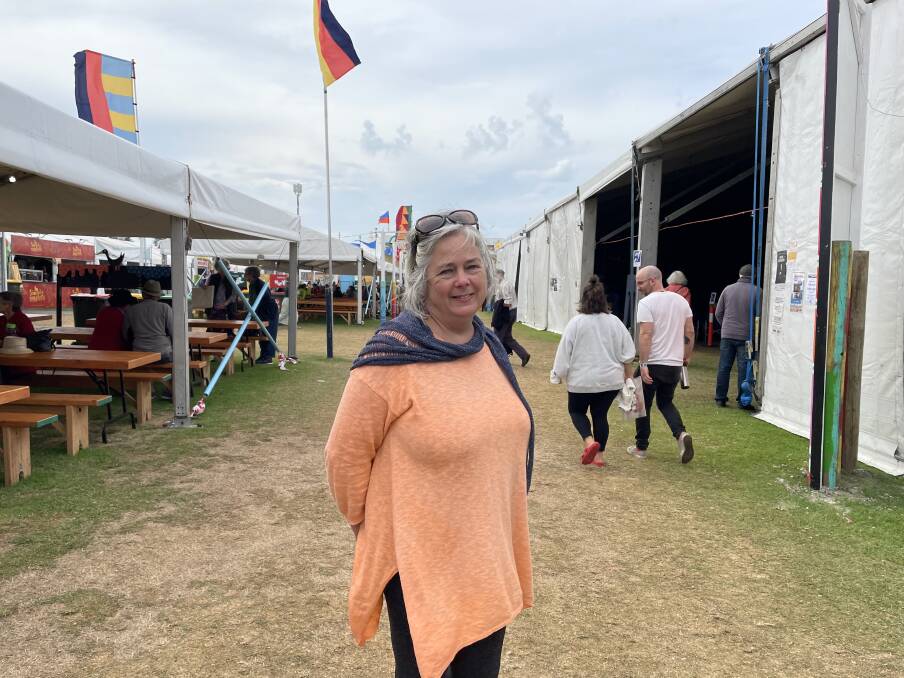 Tradition: Alison Bainbridge from Pomonal has been attending the Port Fairy Folk Festival since 2007. Picture: Kyra Gillespie