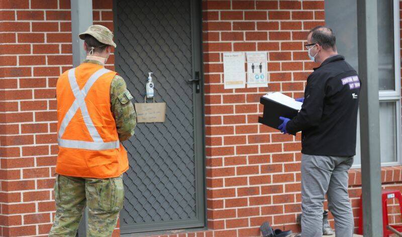 The ADF and local health services visited households in Colac. 