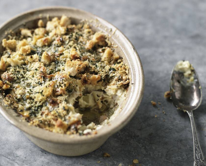 Annabel Crabb's pantry challenge gratin. Picture: Supplied